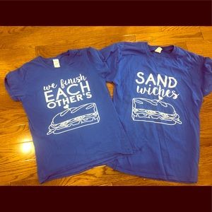 Frozen We Finish Each Others Sandwiches shirts M L